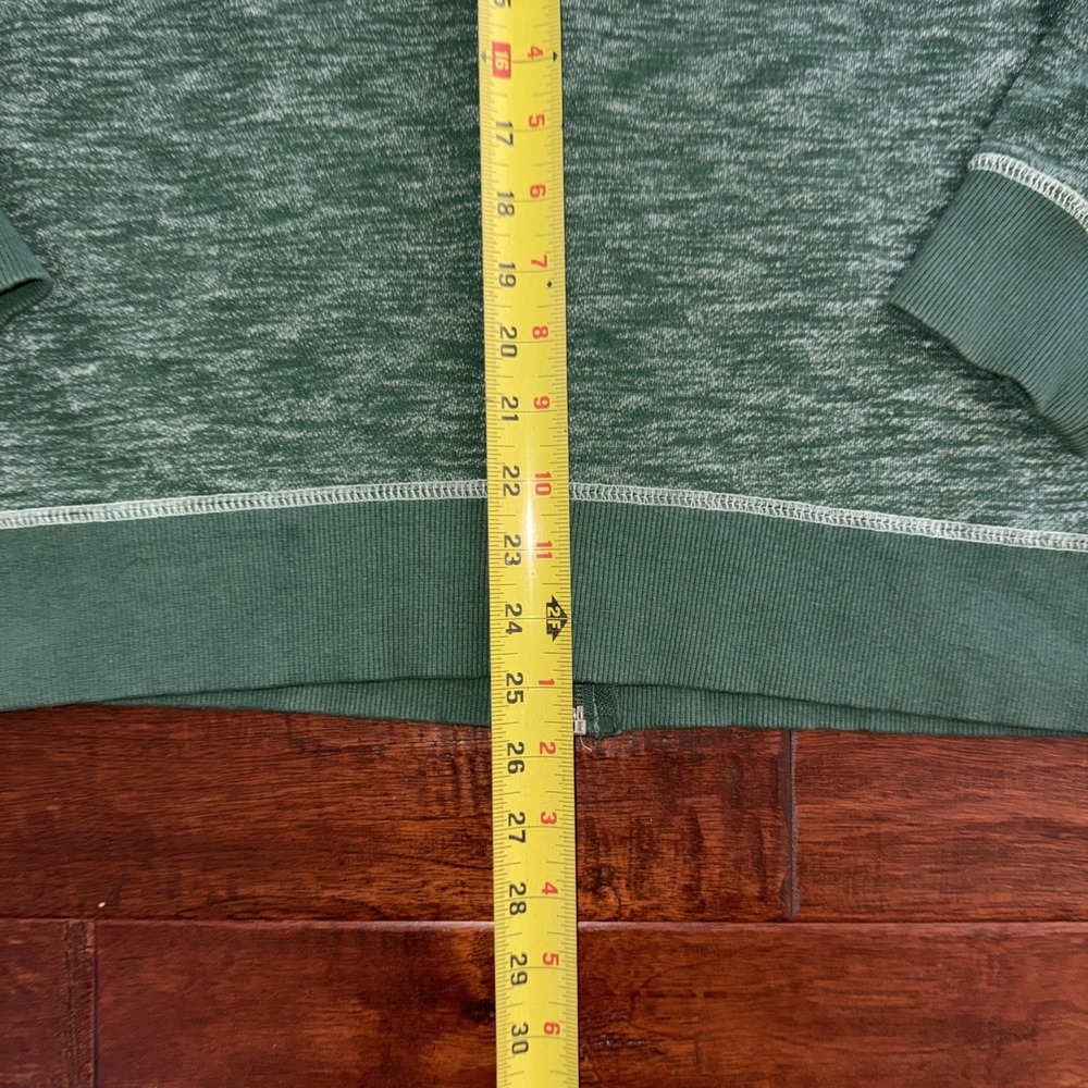 MAJESTIC Green Bay Packers Full Zip Hoodie Heather Green Logo Size XL - Picture 6 of 7